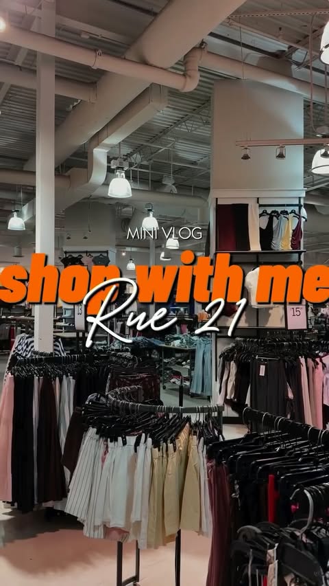 Instagram post by @relayhq_ for rue21. Caption reads: shop with me at @rue21 in Monroeville 💛 i saw so....
