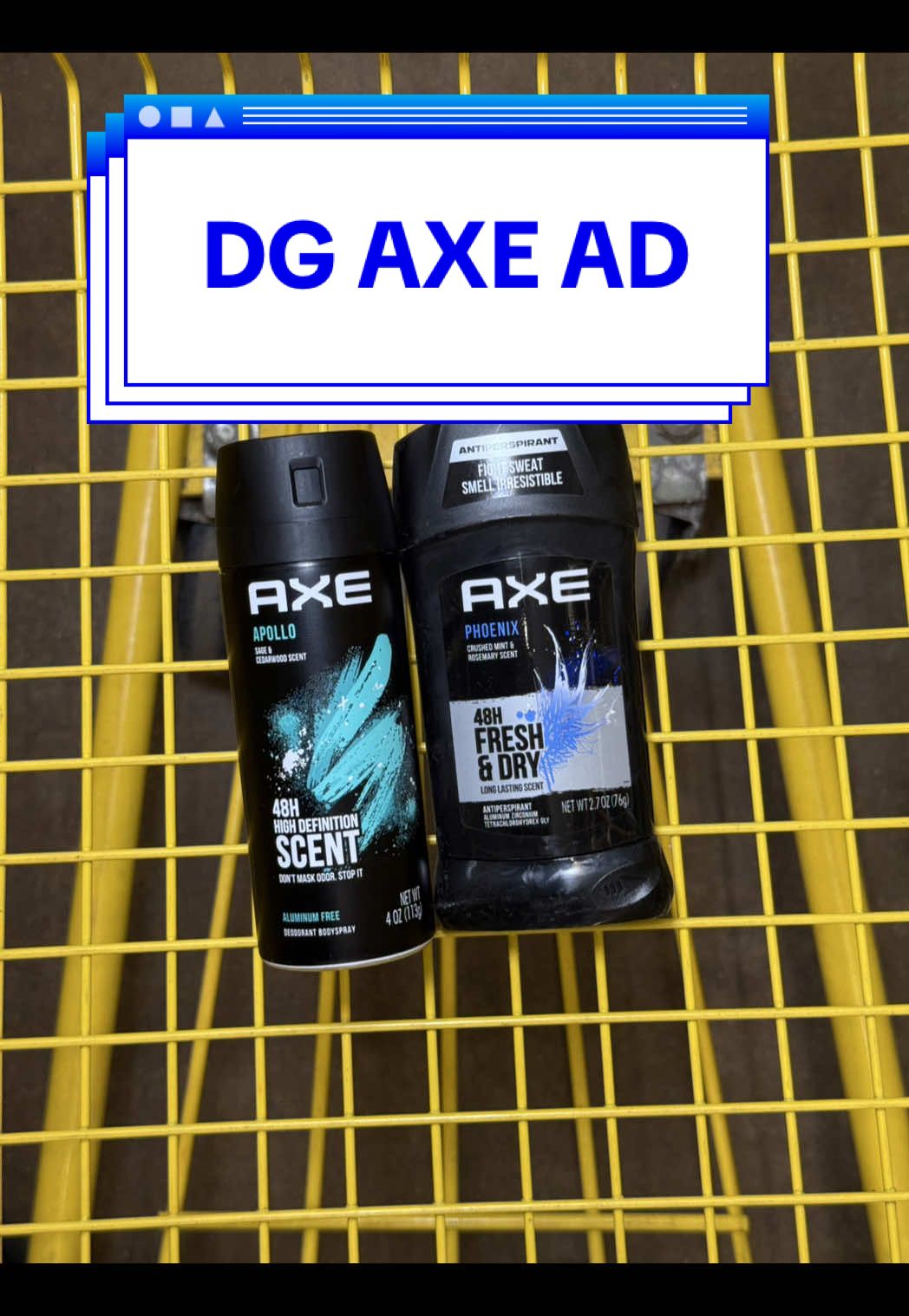 TikTok post by @ruraltag for Dollar General. Caption reads: #AXEPartner #ad Save $5 on @AXE body sprays &....