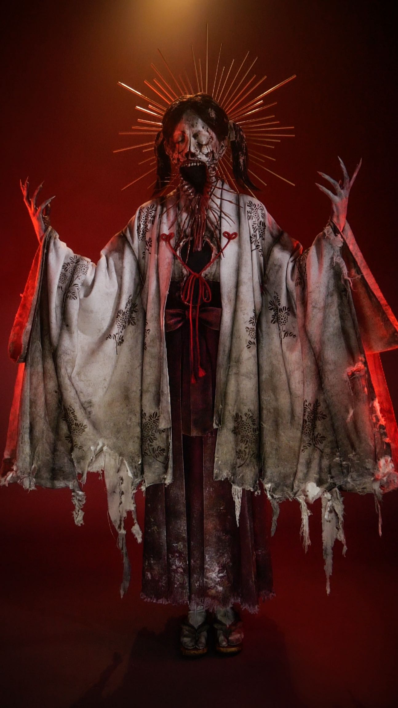 Instagram post by @lightning_cosplay for Konami. Caption reads: #ad | Sakuko is here to save you! My Sakuko....