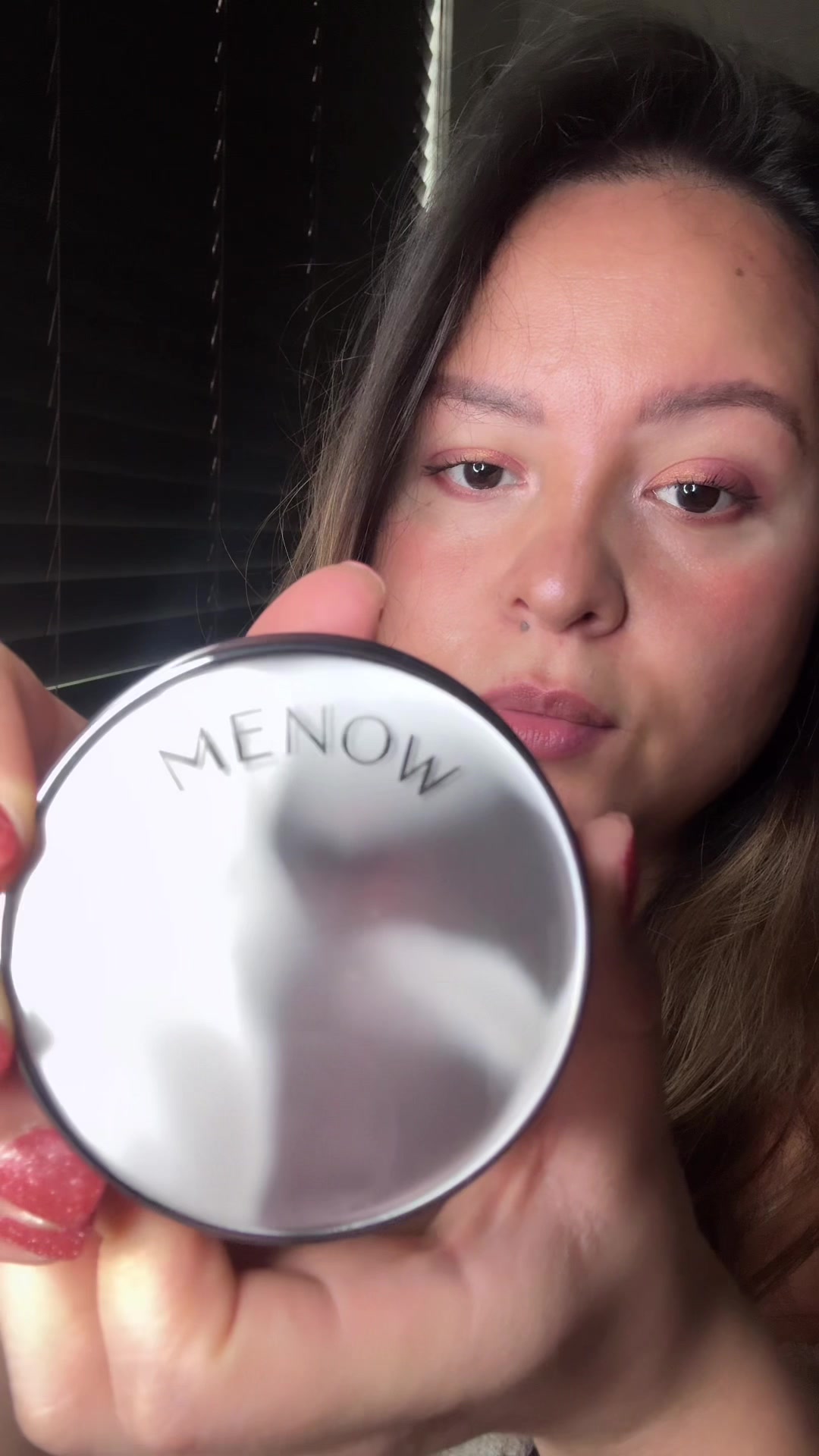 TikTok post by @karyleon374 for Menow. Caption reads: @MENOW US Stop scrolling... if you have oily [...].