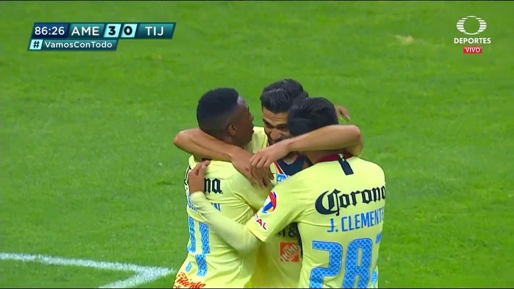 Instagram post by @clubamerica for Caliente.mx. Caption reads: Henry ❌ 2️⃣ #ApuestaEnCaliente.
