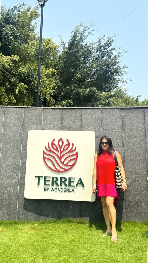 Instagram post by @the_popsicle_stories for Wonderla Holidays. Caption reads: Just an hour from Bengaluru, Terra by Wonderla is....