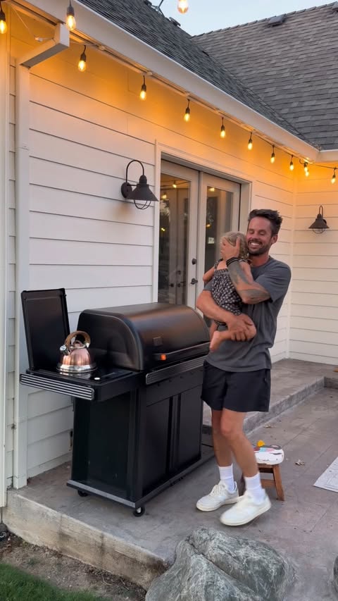Instagram post by @dadsocial for Traeger Grills. Caption reads: [...] I love the versatility of the....