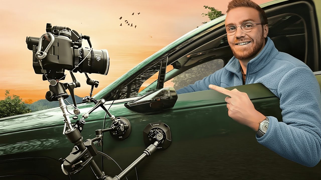 YouTube post by @CharlesSchiele for IPLN. Caption reads: 72 hours to film a car commercial.