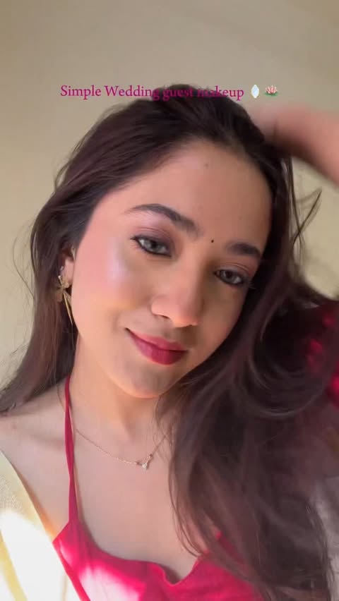 Instagram post by @anushkaaa.a3 for Oriflame. Caption reads: #collab here you go with a soft glam makeup using....