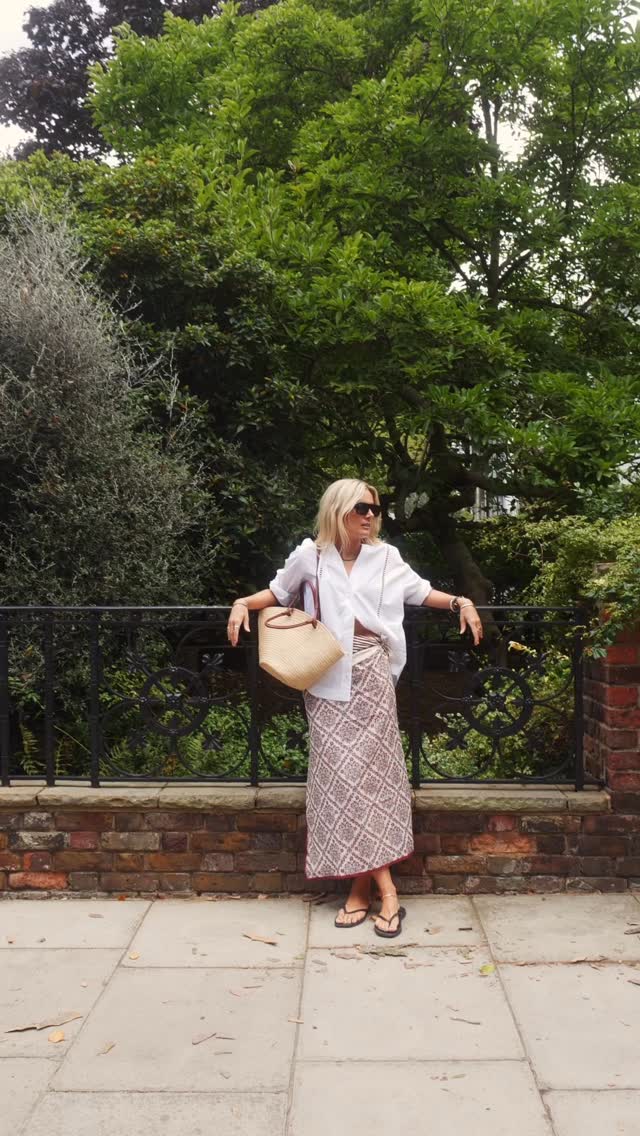 Instagram post by @lucywilliams02 for Sezane. Caption reads: Summer holiday dressing at home in @sezane 🥖....