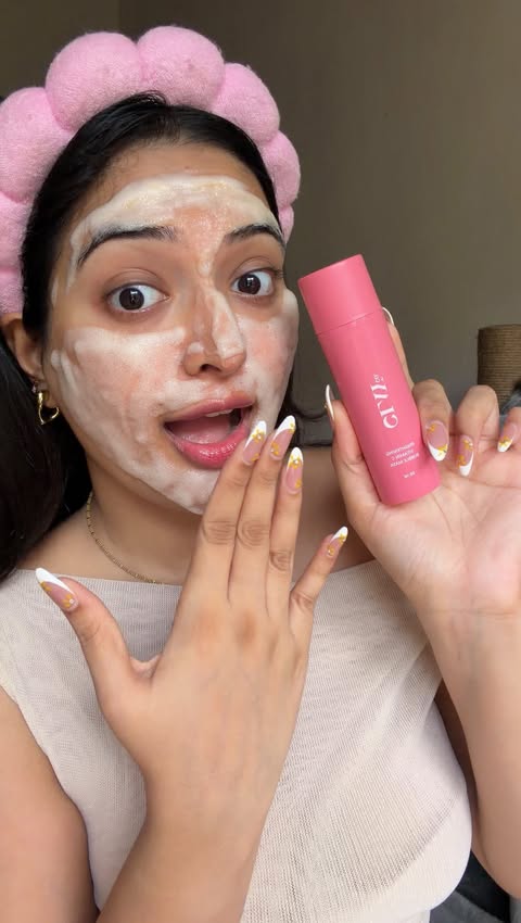 Instagram post by @_rishikashetty for ClayCo.. Caption reads: [...] in one!🤯👩🏻‍🔬 • 🏷️ { bubble mask ,....