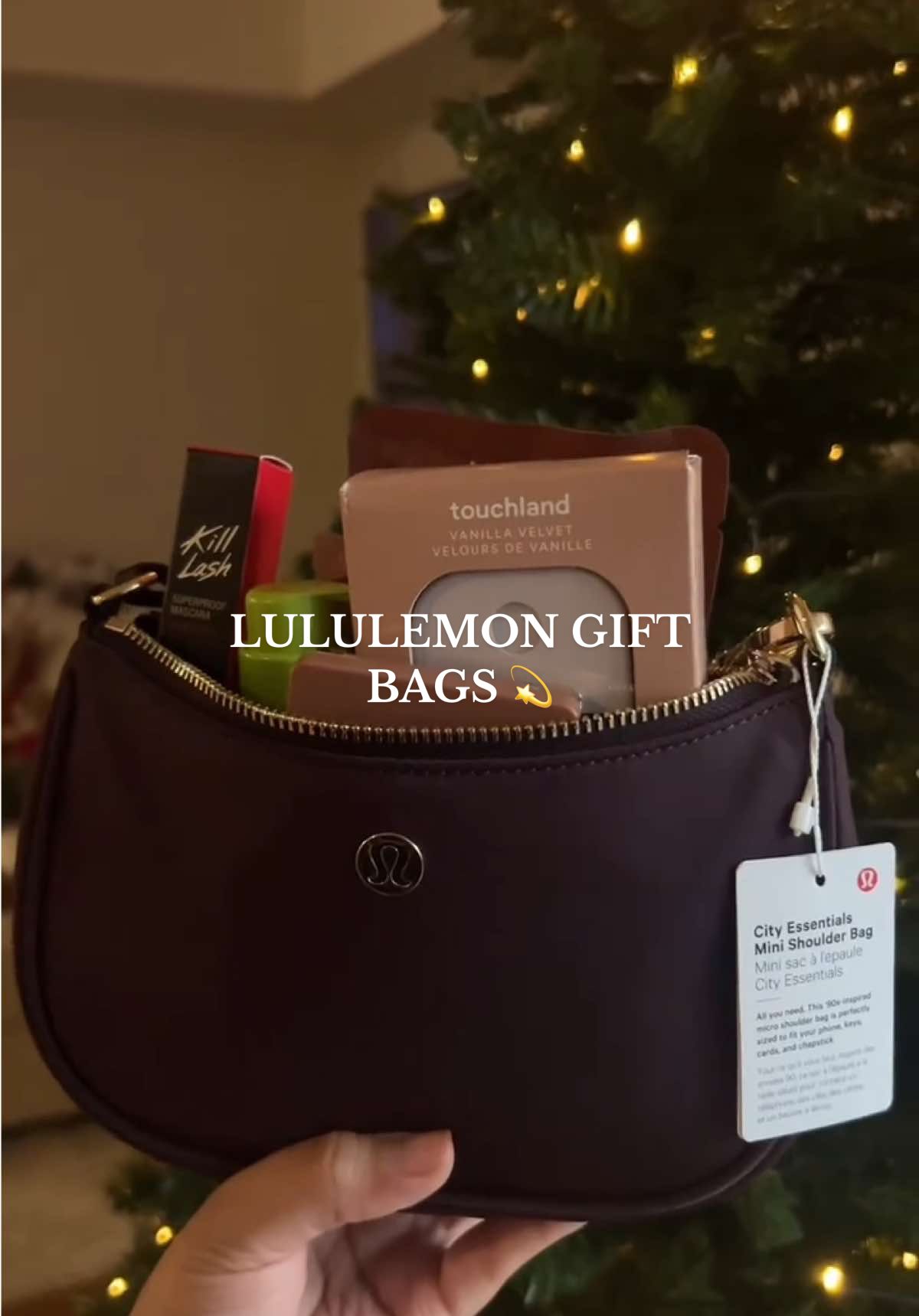TikTok post by @an.gelicuh for Touchland. Caption reads: [...] so happy they loved it !! 💞 @lululemon....