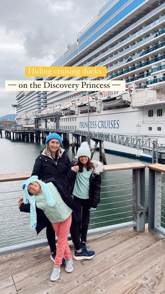 Instagram post by an influencer for Princess Cruises. Caption reads: [...] ducks on the Discovery @princesscruises !....