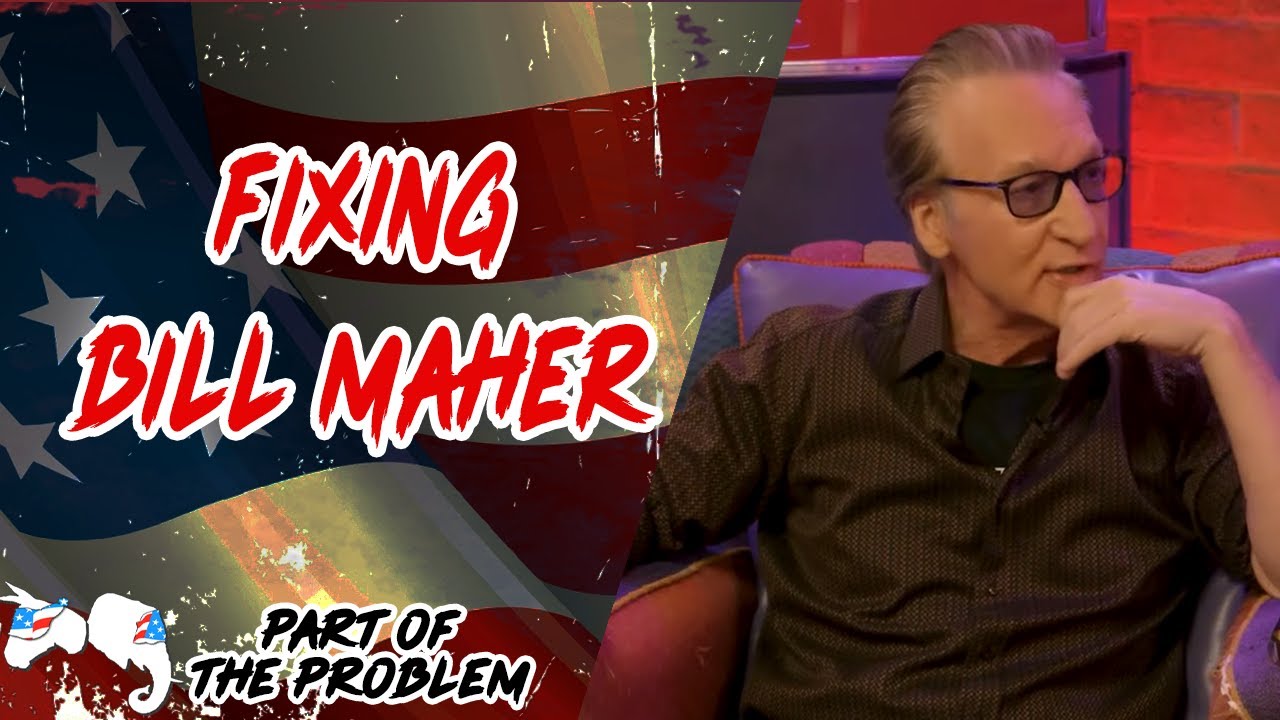 YouTube post by @PartOfTheProblem for BetterHelp. Caption reads: Dave Smith | Fixing Bill Maher | Part Of The....