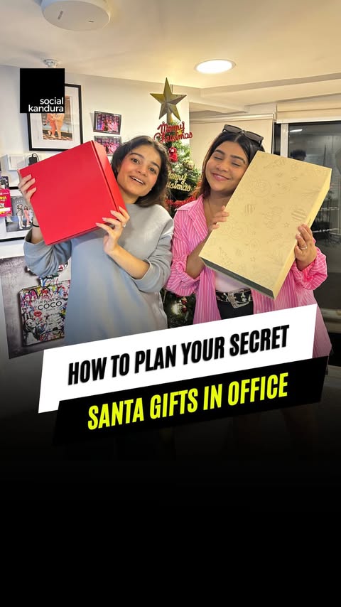Instagram post by @socialkandura for Noon. Caption reads: If you’re still picking Secret Santa chits, this....