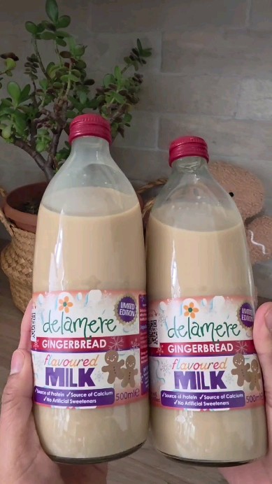 Instagram post by @tomi_nico24 for B&M Stores. Caption reads: Currently running on @delamere_dairy gingerbread....