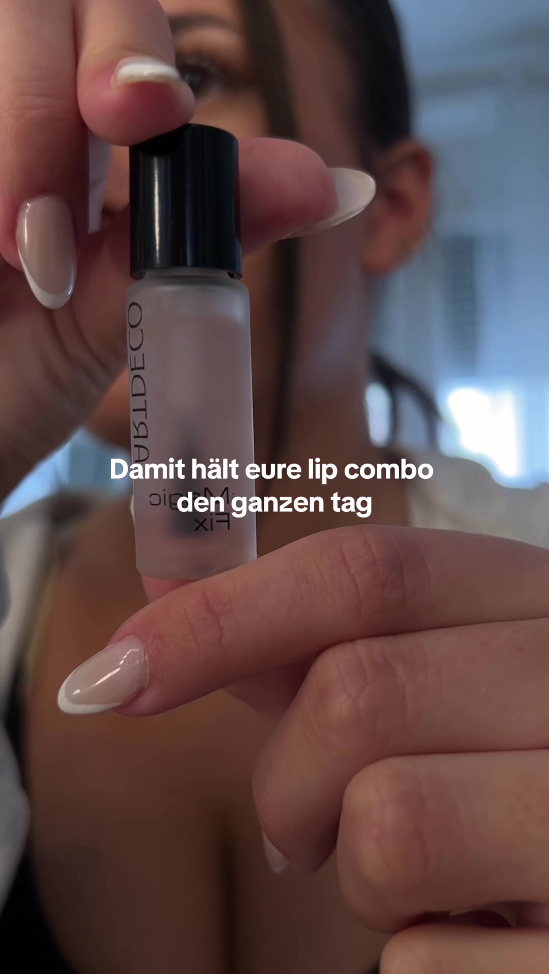 TikTok post by @ciaralnc for Artdeco. Caption reads: 🤍 @ARTDECO cosmetics #beauty #lipcombo #makeup.