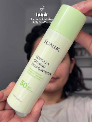 TikTok post by @priyankaadhikari130 for IUNIK. Caption reads: I’ve been loving the IUNIK Centella Calming Daily....