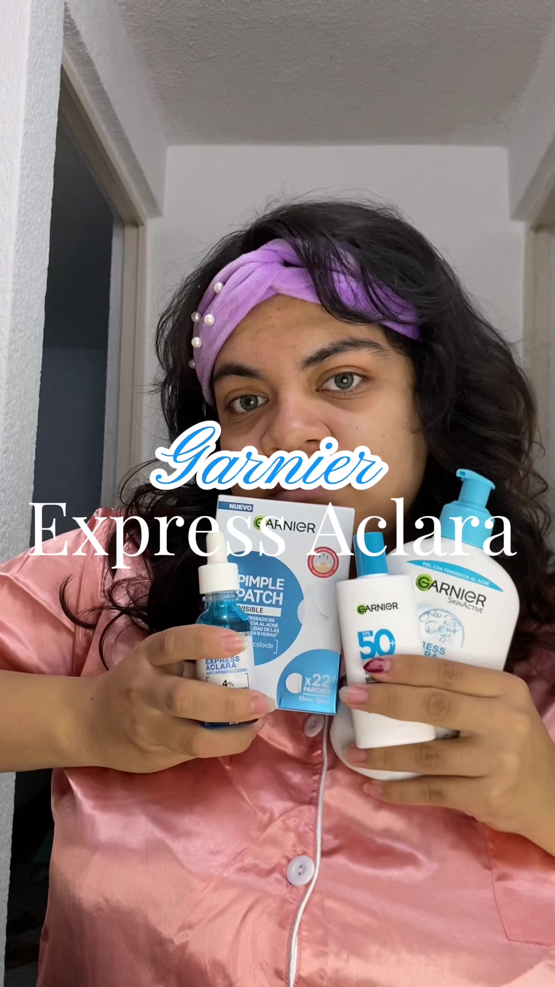 TikTok post by @notsarh_ for ForMe Tips. Caption reads: La mejor rutina de skincare 🫧🧴 @Garnier....