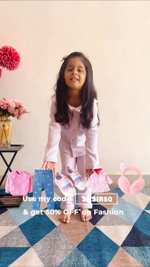 Instagram post by @babysona_1012 for FirstCry. Caption reads: Riding the trend wave with Babyhug’s....