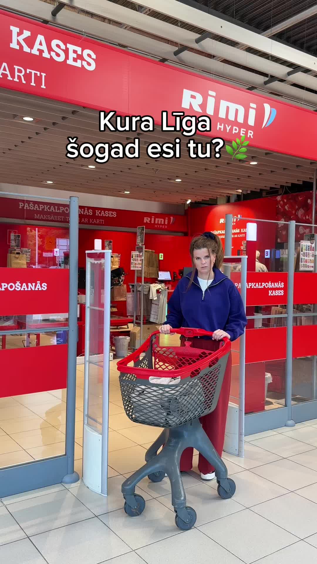 TikTok post by @sendijago for Rimi Latvija. Caption reads: [...] arī būtu, svētku galds no @Rimi Latvija un....