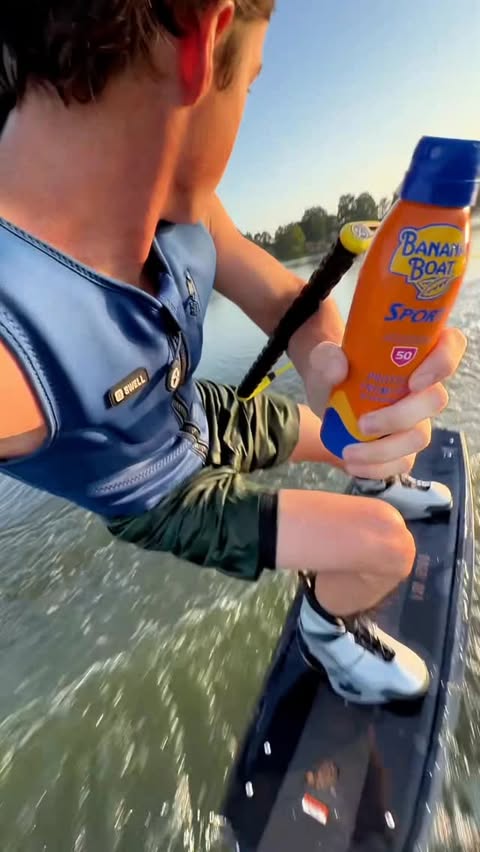 Instagram post by @chaselocke_501 for Banana Boat. Caption reads: #BananaBoatPartner Get outside STAT w/ [...].