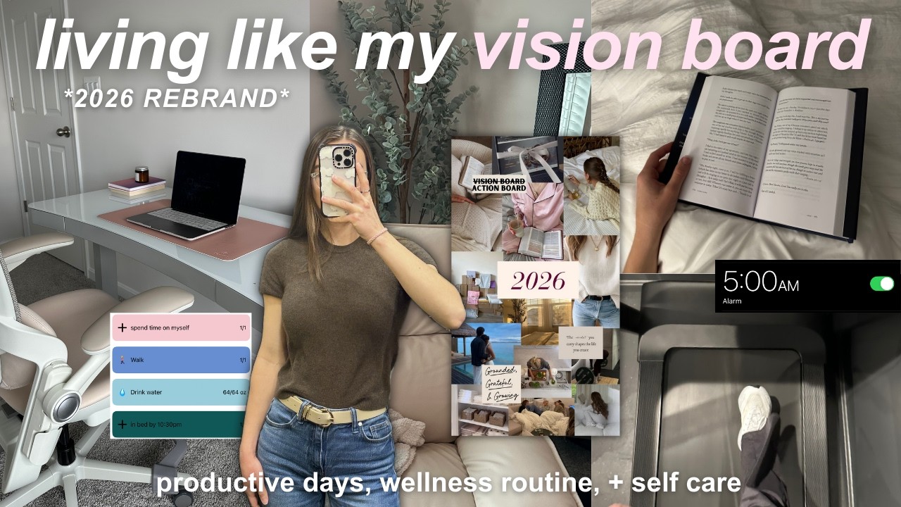 YouTube post by @rebekahjoy for Ultrahuman. Caption reads: becoming the version of me I want to be in 2026 |....