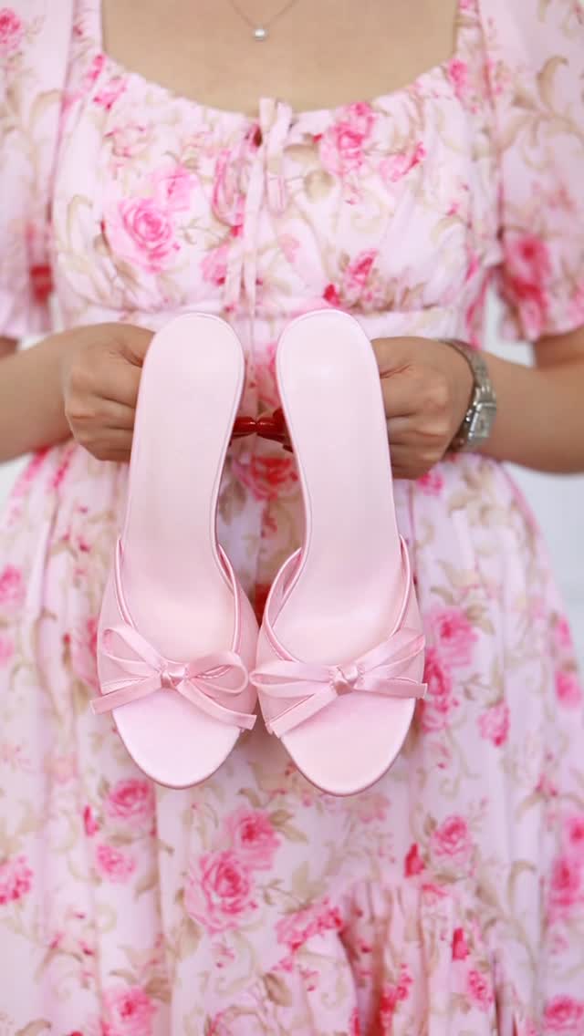 Instagram post by @ninnanatsvlishvili for Cuccoo. Caption reads: Styling @cuccoofootwear three shoes 🎀I am....