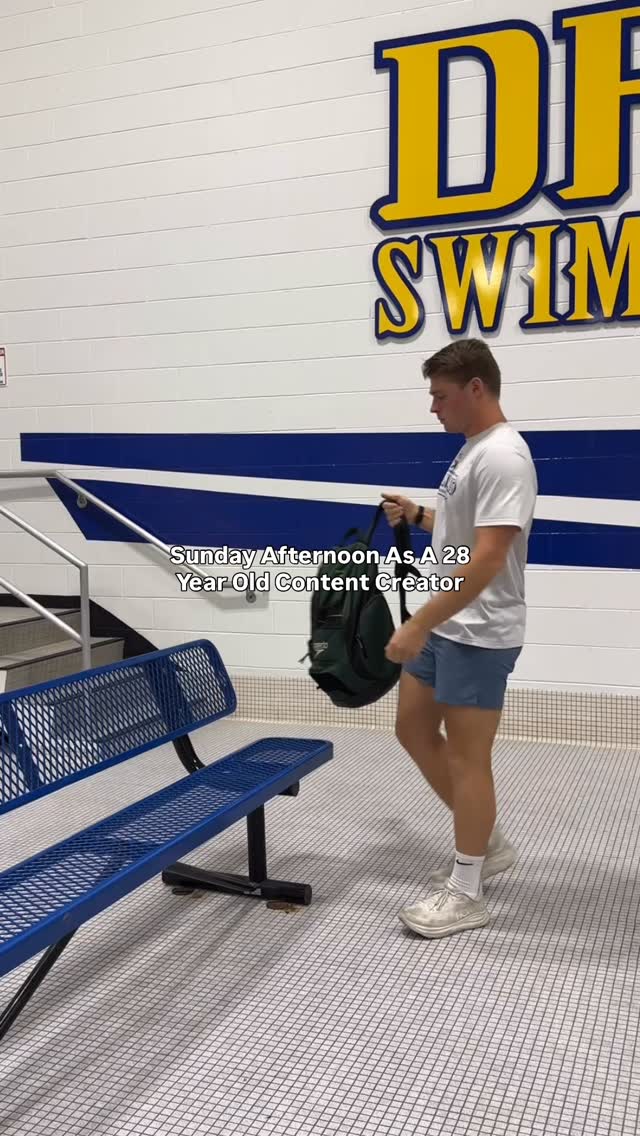 Instagram post by @carter.kale2 for Speedo USA. Caption reads: Just the right amount of productivity for a....