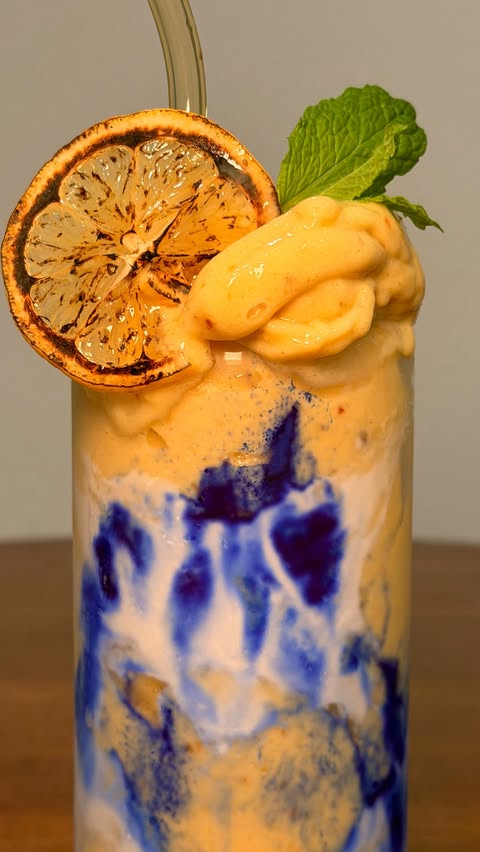 Instagram post by @ireneykchoi for Ancient Nutrition. Caption reads: [...] a thick and creamy smoothie. and....