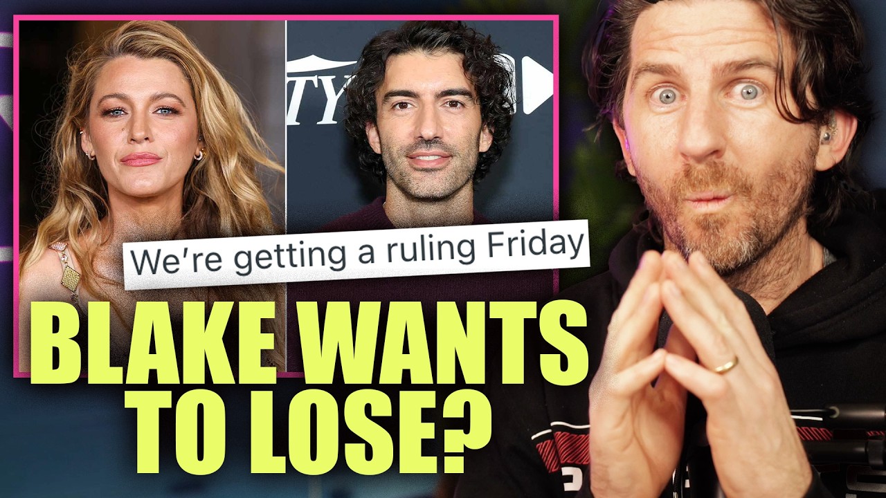 YouTube post by @DaveNealComedian for Zion Affordable Website Designing. Caption reads: Blake Lively v Justin Baldoni Updates! Judge Could....