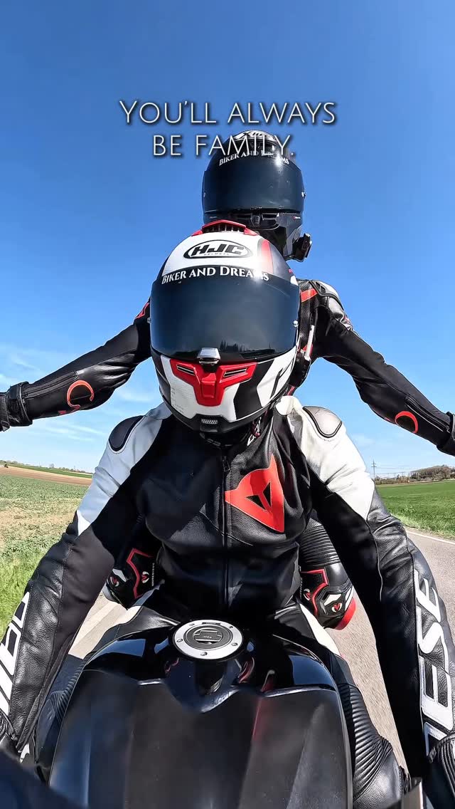 Instagram post by @nastyriders for HJC Helmets. Caption reads: It’s always family over everything!....