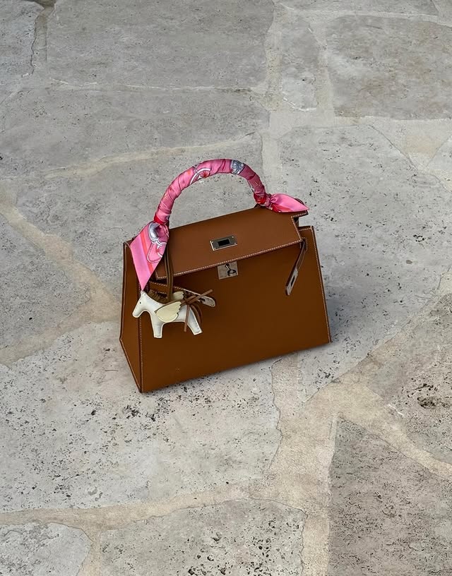 Instagram post by @mariakragmann for Hermès. Caption reads: Can’t wait for summer and cute summer looks 🌸....