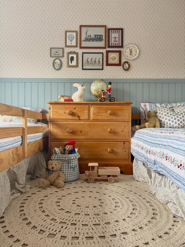 Instagram post by @at_home_in_the_hayward for Mabel & Fox. Caption reads: AD| These beautiful personalised gingham baskets....
