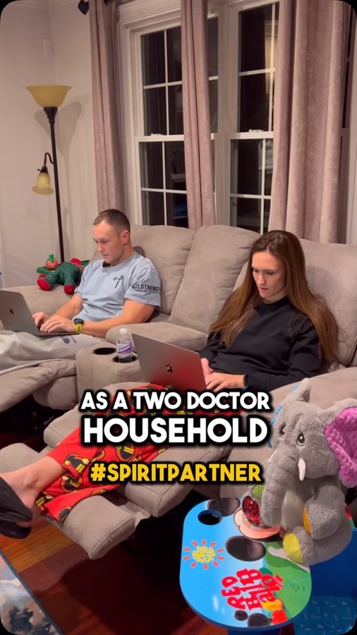 Instagram post by @dr.tommymartin for Spirit Airlines. Caption reads: [...] vacation hard! That is why we love....