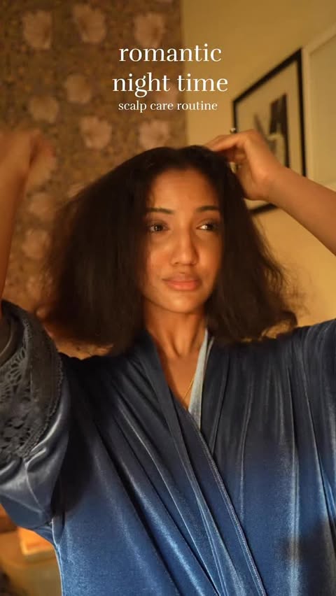 Instagram post by @gabriela.danelle for Aveda. Caption reads: [...] deserve a romantic night routine with @aveda....