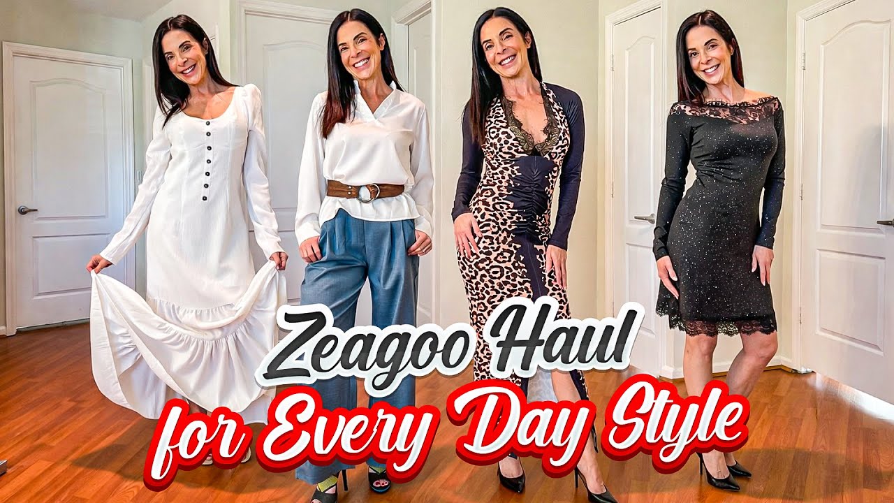 YouTube post by @JanineDelaney for Zeagoo. Caption reads: [...] you’re going to love these pieces. ✨ Zeagoo....