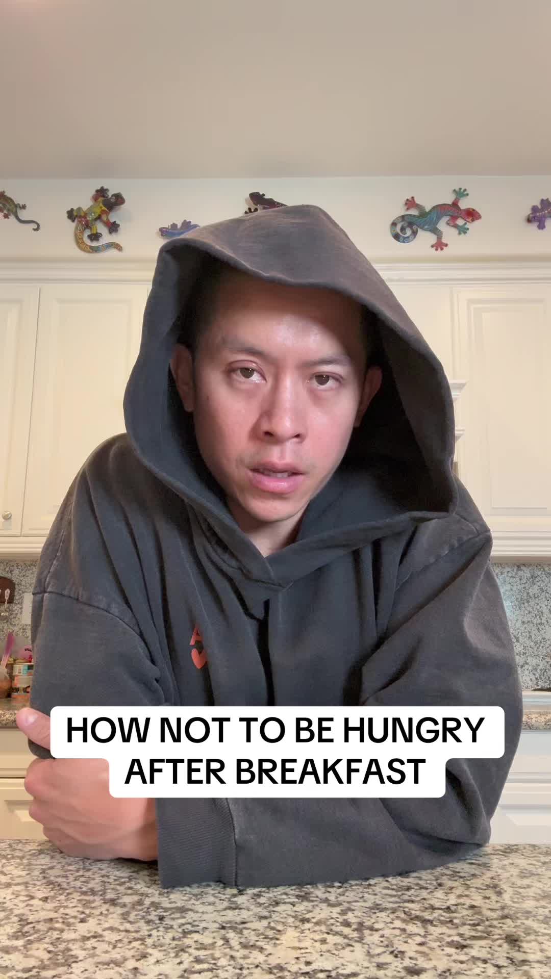 TikTok post by @alanlinplus for LiquidPlus. Caption reads: Fiber + Protein for breakfast is the peanut butter....