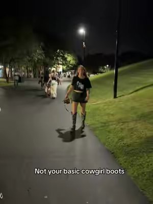 TikTok post by @alannaparker76 for Wetkiss. Caption reads: [...] #cowgirlboots #cowboyboots #boots....