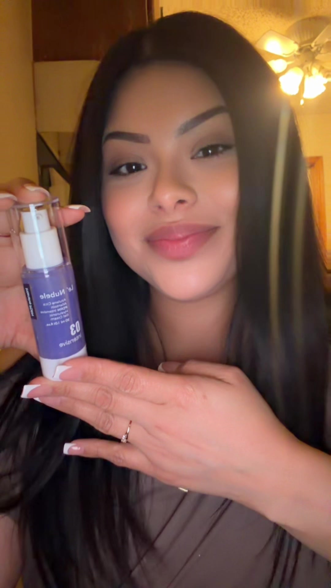 TikTok post by @cindyybrioness for Lenubele. Caption reads: Love me some free skin care. Unbox this free....