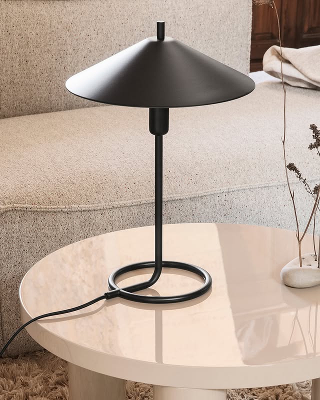 Instagram post by @gir.rs for ferm LIVING. Caption reads: [...] u njoj upavo je #Filo lampa brenda....