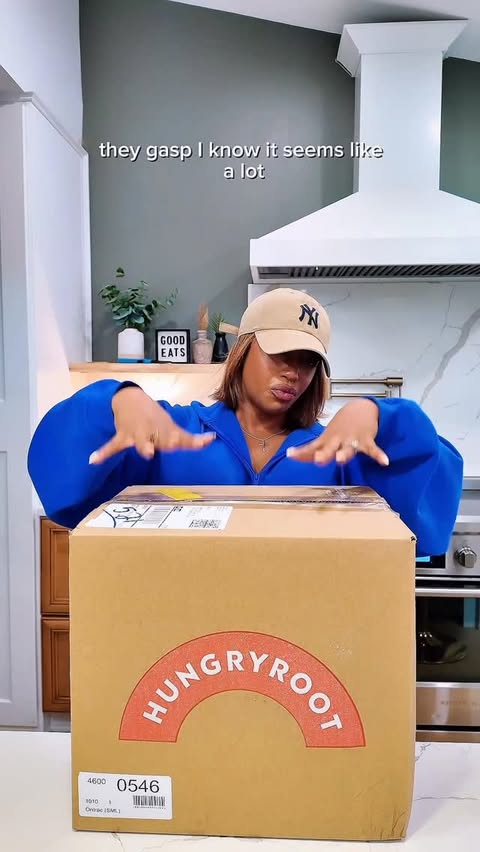 Instagram post by @themorgantyler for Hungryroot. Caption reads: [...] think about and start your @hungryroot....