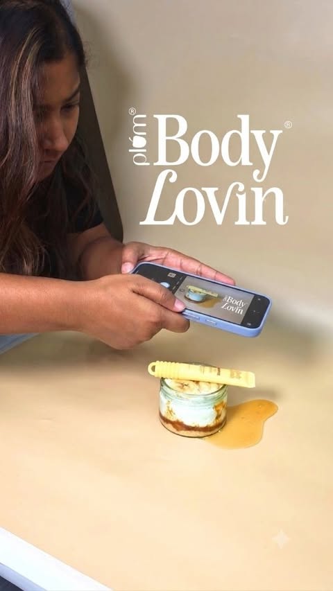 Instagram post by @aditinng for Plum BodyLovin'. Caption reads: [...] Tiramisu to Popcorn N’ Pilates from....