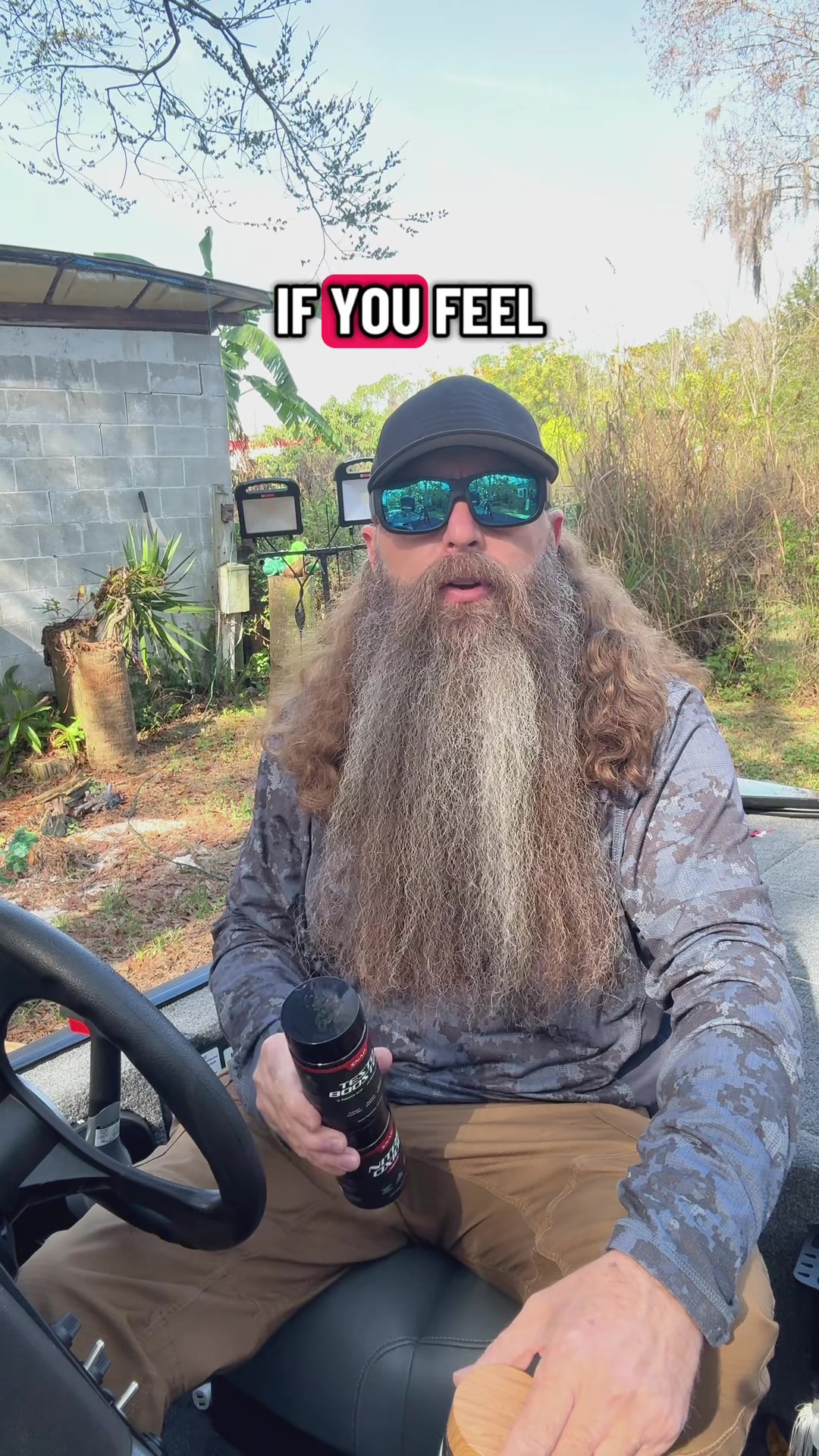 TikTok post by @thebeardfather01 for Snap Supplements. Caption reads: [...] and confident every single day @Snap....