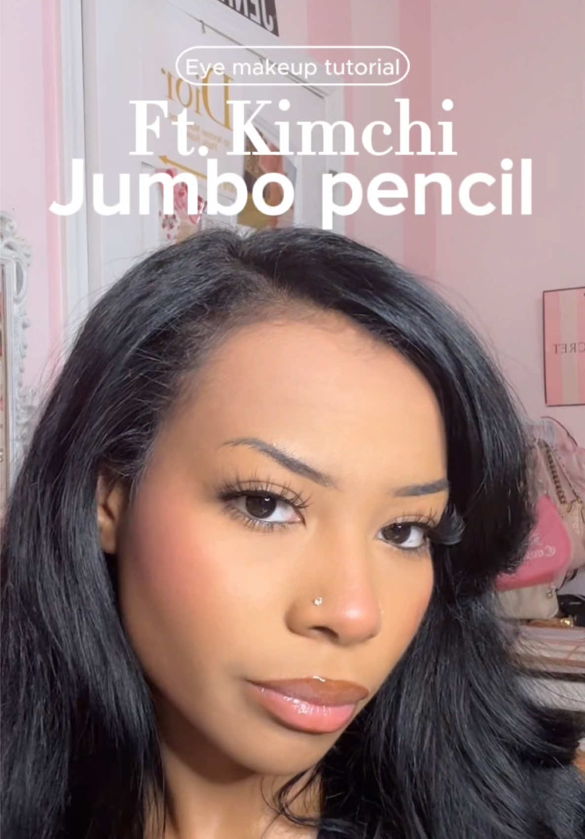 TikTok post by @jenniferyassmin for KimChi Chic Beauty. Caption reads: [...] from the beauty supply store @KimChi Chic....