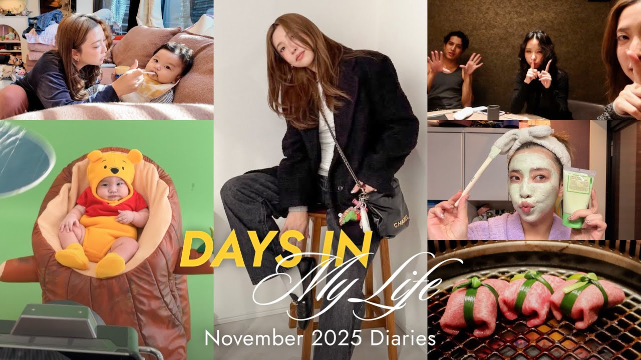 YouTube post by @AlisaUeno for Qoo10. Caption reads: [Daily Vlog] My busy but fulfilling autumn daily....