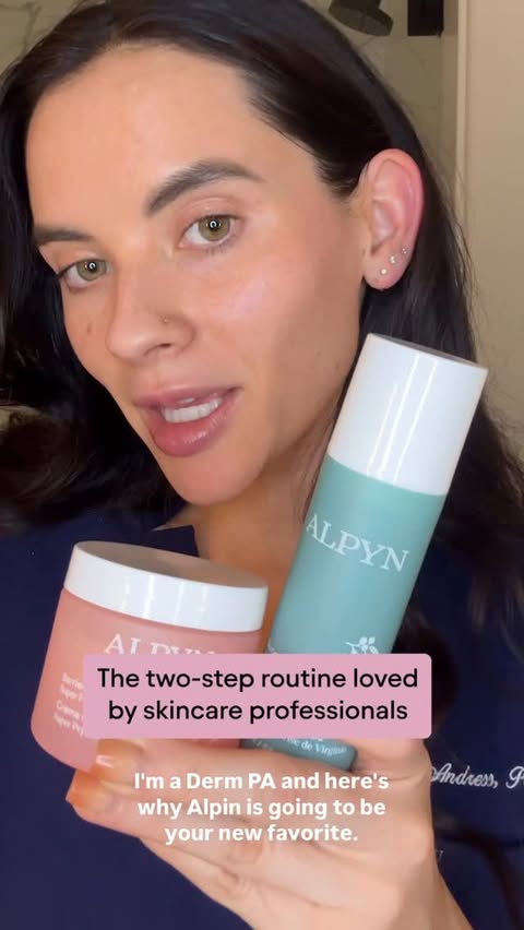 Instagram post by @dermbunny for Alpyn Beauty. Caption reads: If you've been eyeing @alpynbeauty now is the time....