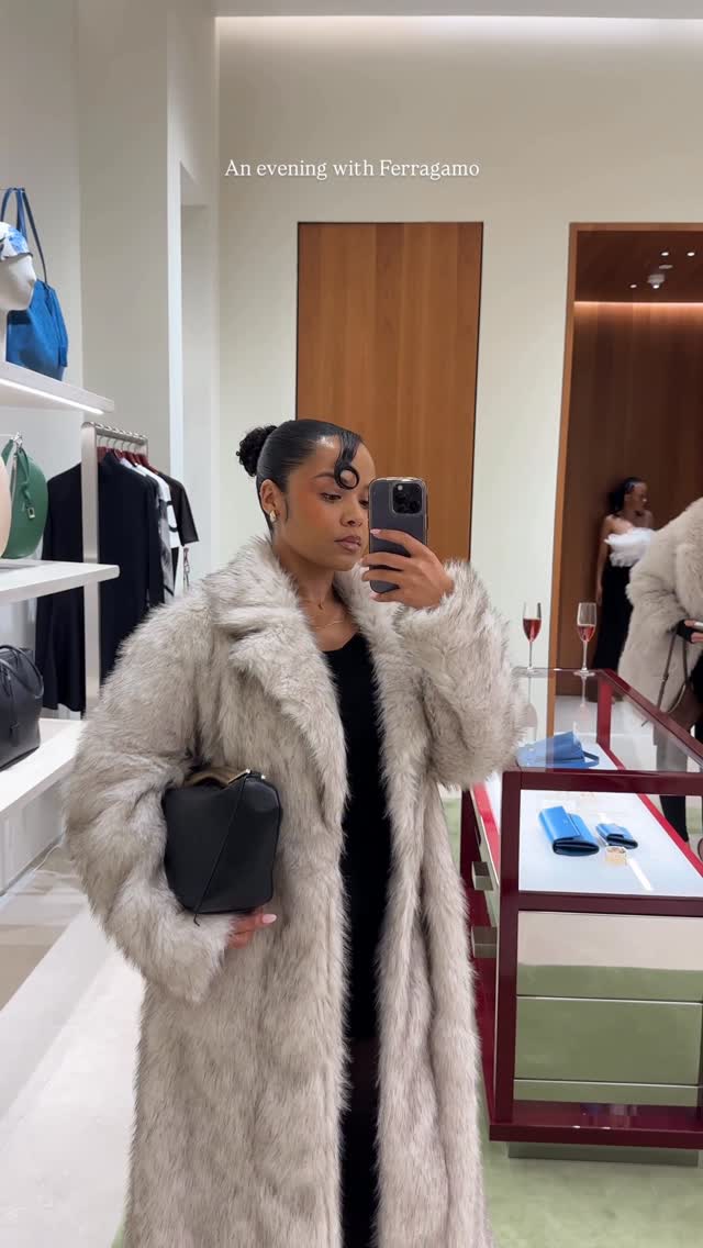 Instagram post by @miss_jeigh for FERRAGAMO. Caption reads: OOTD 

#Ferragamostorelaunch.