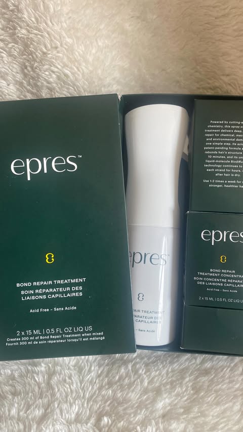 Instagram post by @valentina_vandermeulen for Epres. Caption reads: Do my hair care routine with me with @epresbeauty....