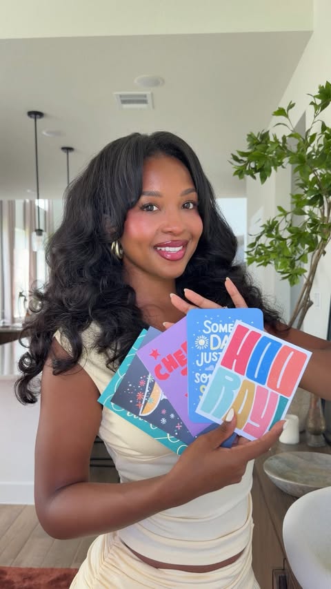 Instagram post by @hellodrea16 for Hallmark. Caption reads: [...] homeowner by prepping some “Open When”....
