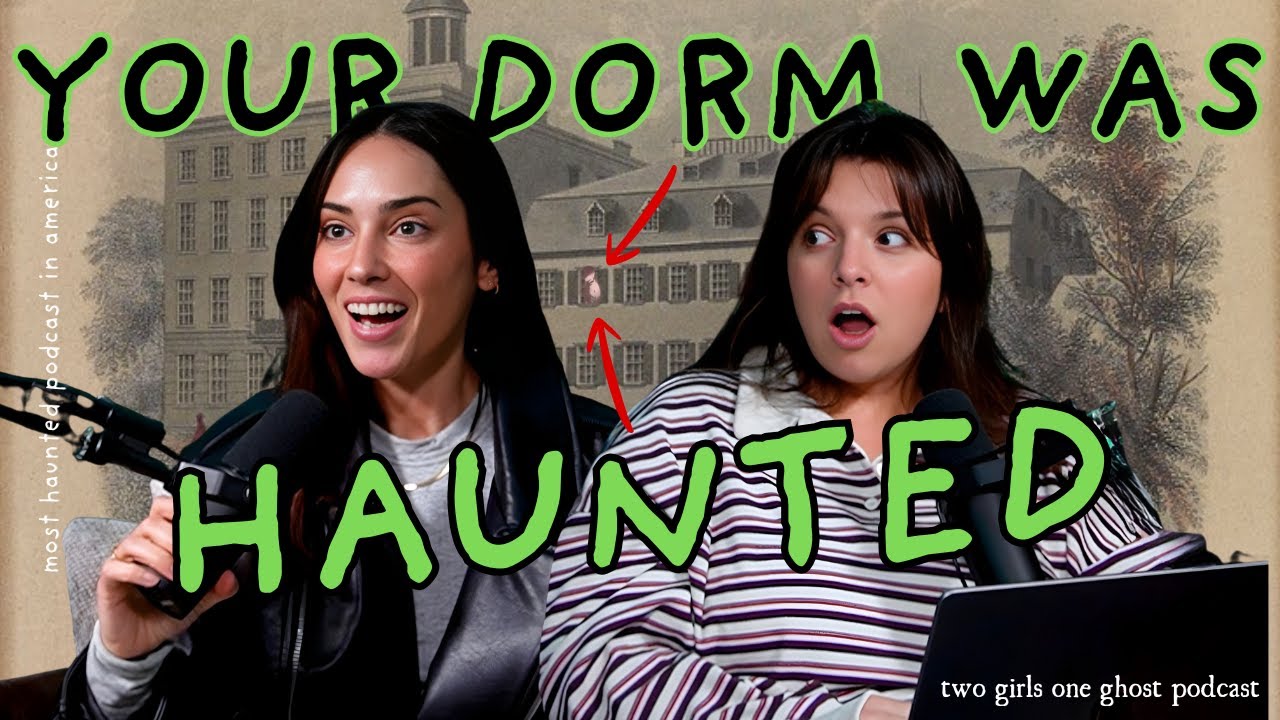 YouTube post by @twogirlsoneghost for Graza. Caption reads: HAUNTED COLLEGE DORMS & SORORITY HOUSES | Ghosts,....