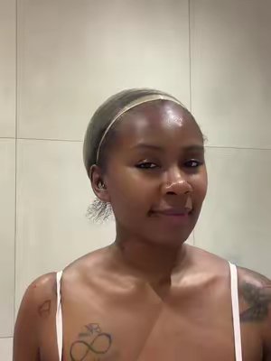 TikTok post by @originalbrowning29 for Wavymy. Caption reads: Wavymyhair wig unboxing 🩷 @Wavymyhair Store [...].