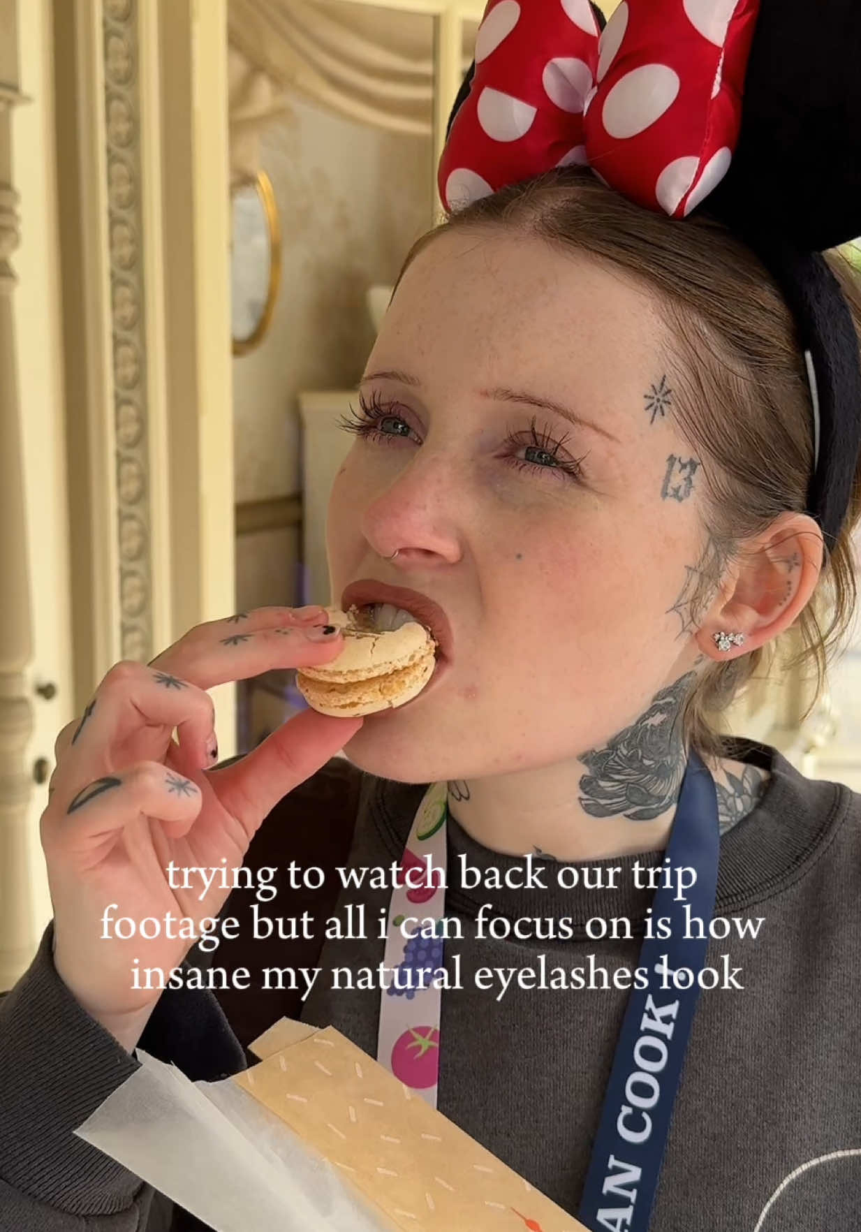 TikTok post by @mindflaytay for Nanolash. Caption reads: [...] goated lash serum, thank me later 😘....