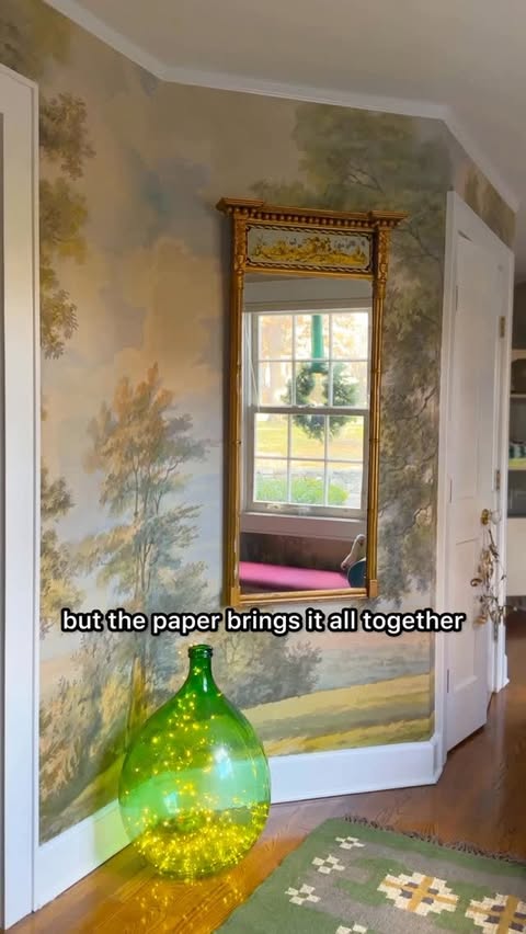 Instagram post by @atcharlotteshouse for Rebel Walls. Caption reads: [...] In other words, it’s a thoroughfare!....